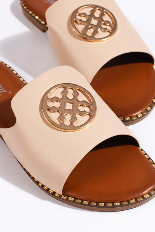 smėlio spalvos Šlepetės smėlio spalvos Šlepetės