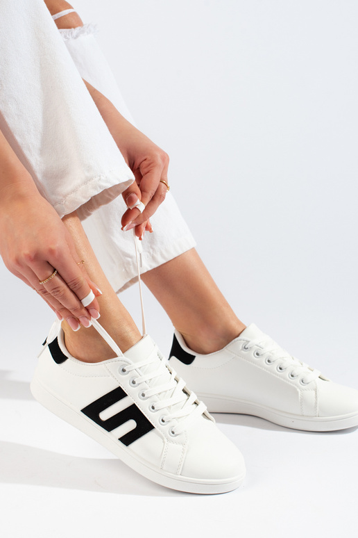 Baltos-juodos spalvos Moteriški batai