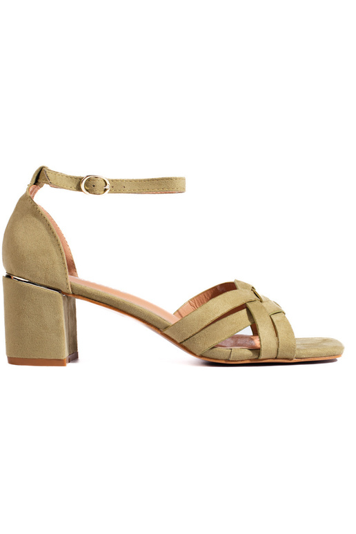 žalios spalvos iš zomšos sandalai žalios spalvos iš zomšos sandalai