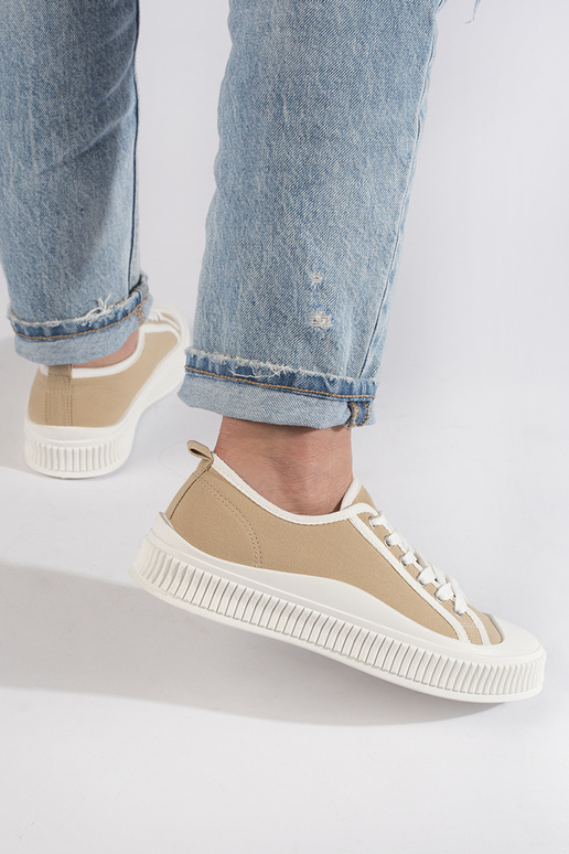 smėlio spalvos Moteriški batai  su... smėlio spalvos Moteriški batai  su...