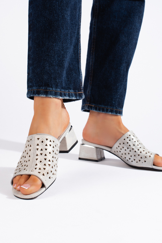 Šlepetės su aužūro elementais sidabro...