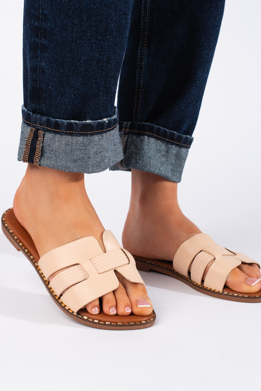 smėlio spalvos   Šlepetės