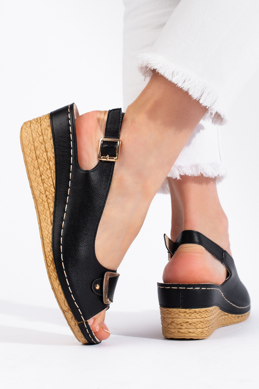 juodos spalvos espadrilės juodos spalvos espadrilės