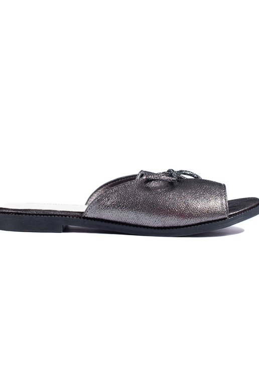 sidabro spalvos  Šlepetės