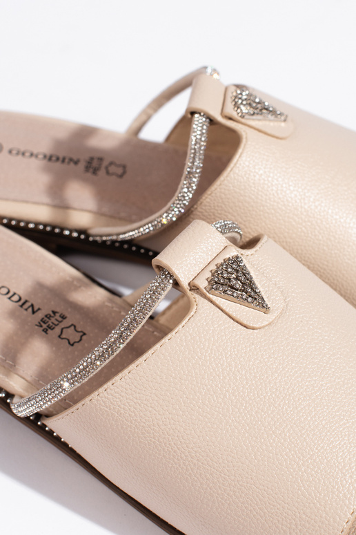 smėlio spalvos Šlepetės