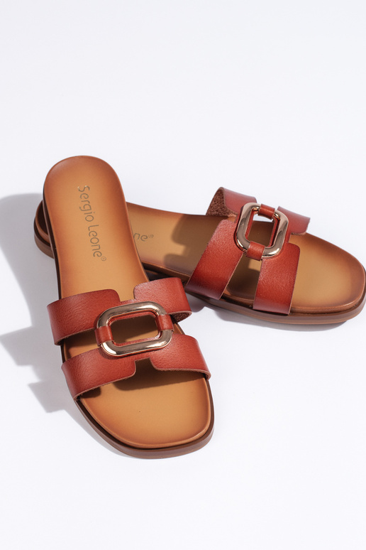 rudos spalvos Šlepetės   Sergio Leone rudos spalvos Šlepetės   Sergio Leone