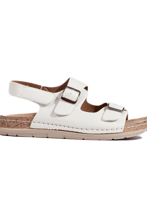 baltos spalvos sandalai  zapinane baltos spalvos sandalai  zapinane