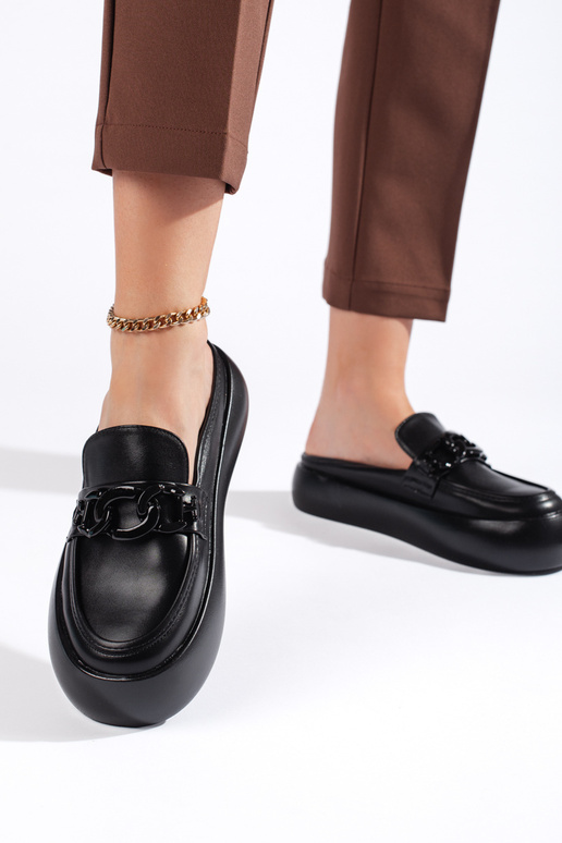 auliniai  juodos spalvos Šlepetės