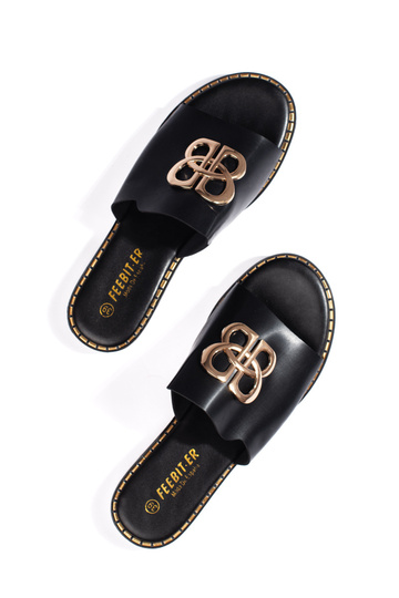 juodos spalvos  Šlepetės 2