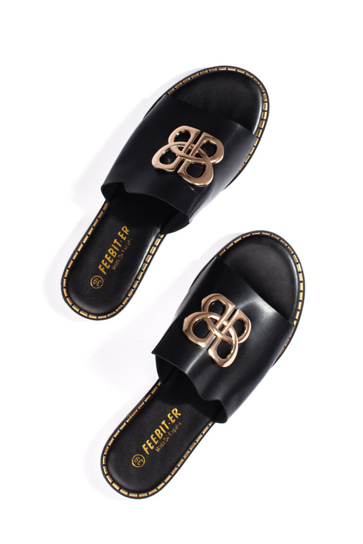 juodos spalvos  Šlepetės