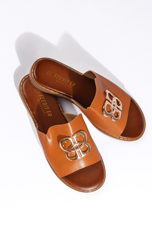 rudos spalvos  Šlepetės