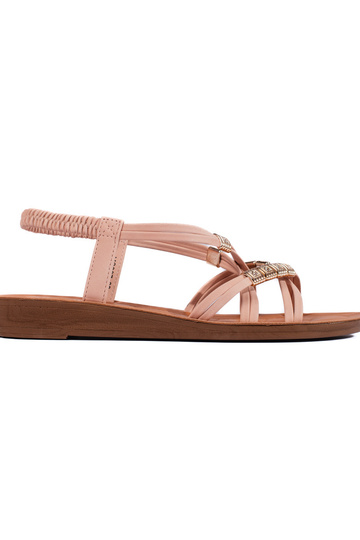 Baltos spalvos sandalai