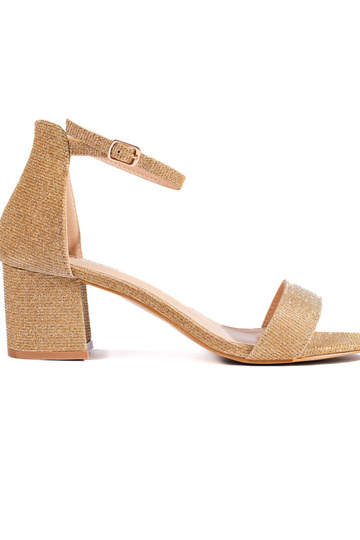 aukso spalvos sandalai