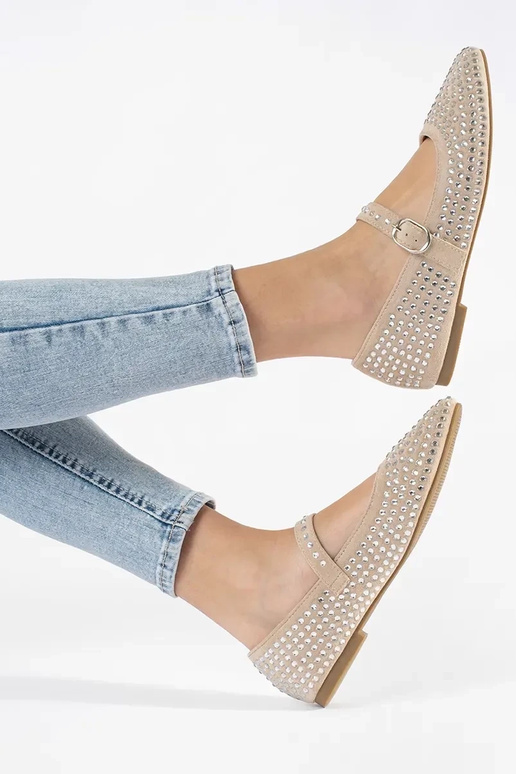 Moteriško balerinos su blizgučiais