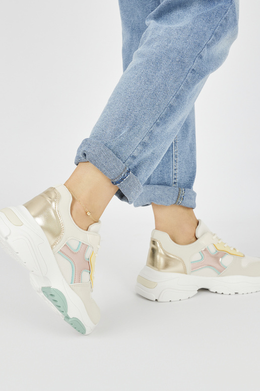 Moteriški laisvalaikio batai auksinis Moteriški laisvalaikio batai auksinis