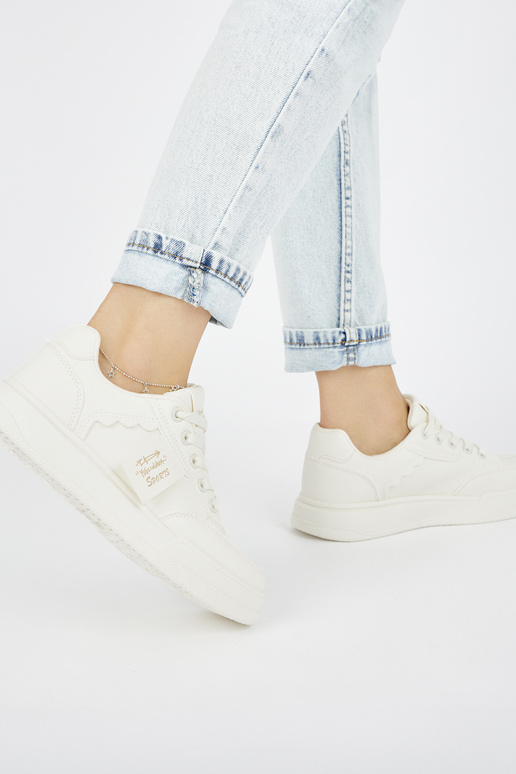 smėlio spalvos Sneakers modelio batai