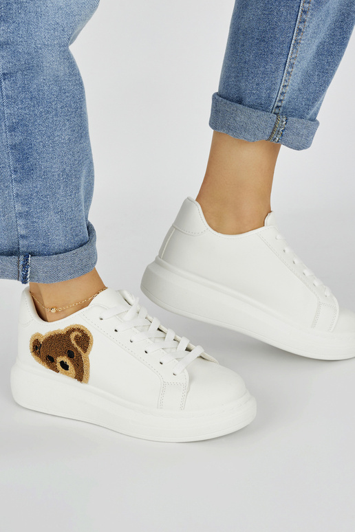 baltos spalvos moterų sportiniai...