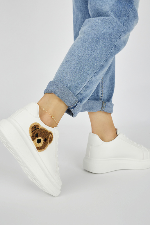 baltos spalvos moterų sportiniai...