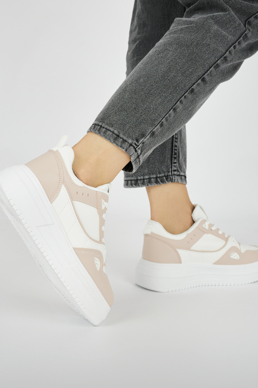 Baltos-rožinės spalvos moterų...