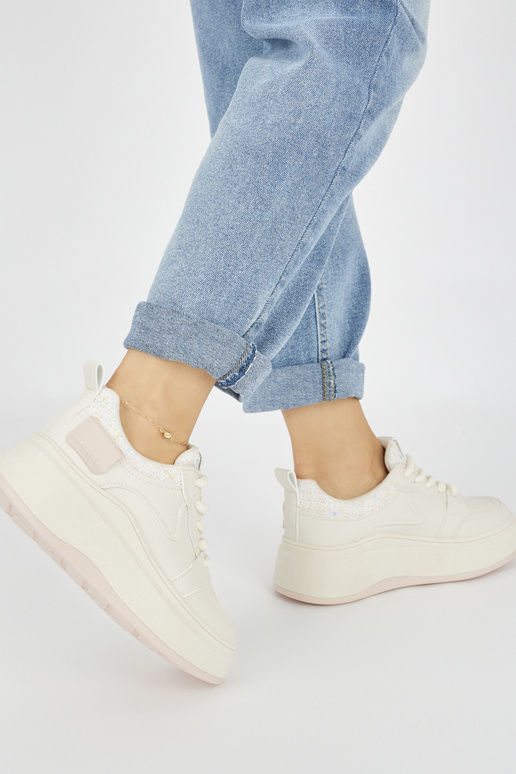 Moteriškas kreminės Sneakers modelio...