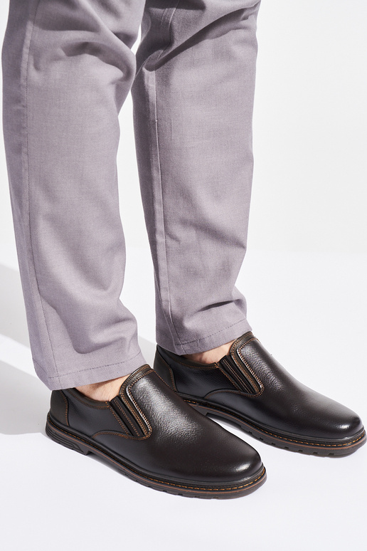 Tamsiai rudos spalvos vyrų pusbačiai