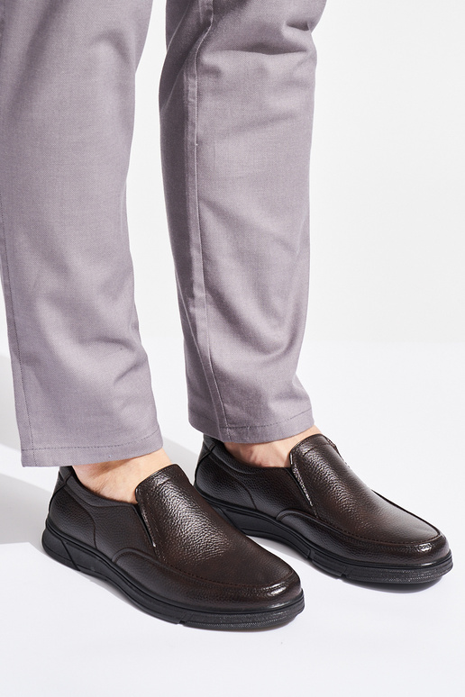 rudos spalvos mokasinai vyrų iš...