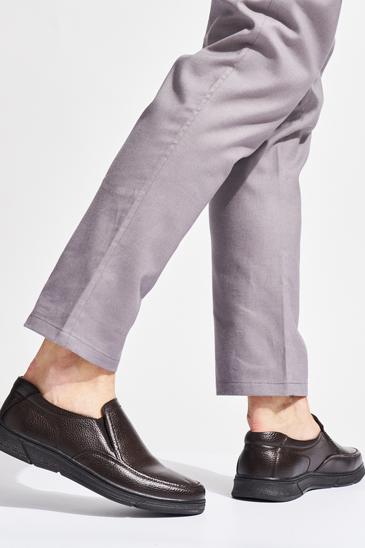 rudos spalvos mokasinai vyrų iš...