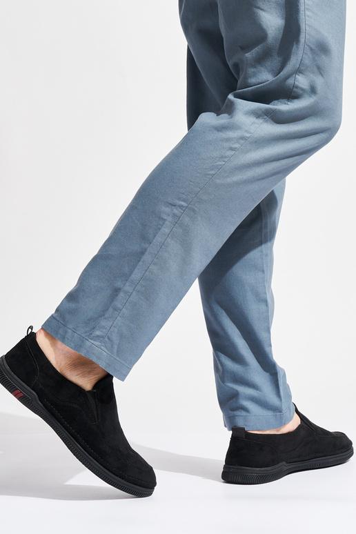 vyrams mokasinai juodos spalvos