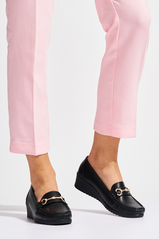 juodos spalvos moterų mokasinai ant...