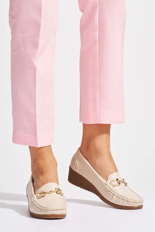 smėlio spalvos moteriški mokasinai su... smėlio spalvos moteriški mokasinai su...