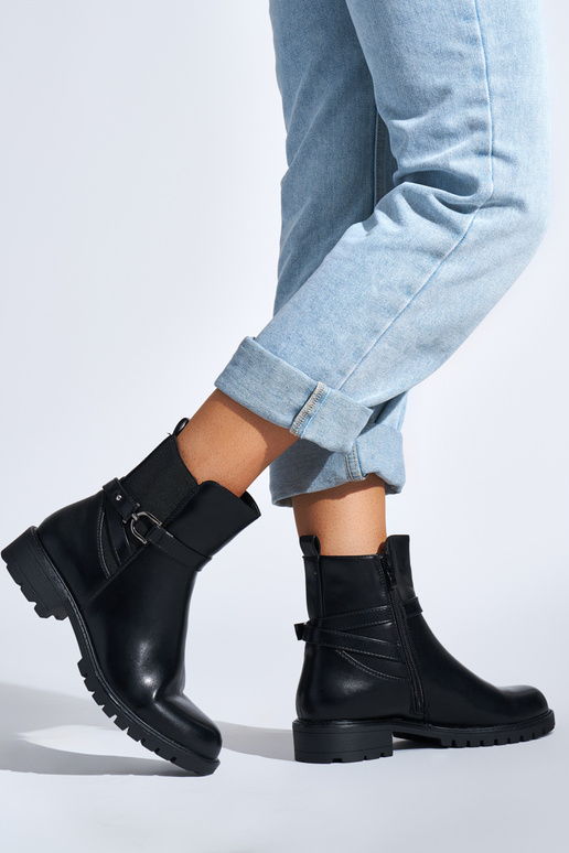 juodos spalvos moteriški batai su... juodos spalvos moteriški batai su...