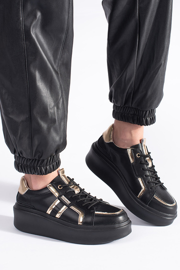 Oda juodos spalvos Sneakers... 2