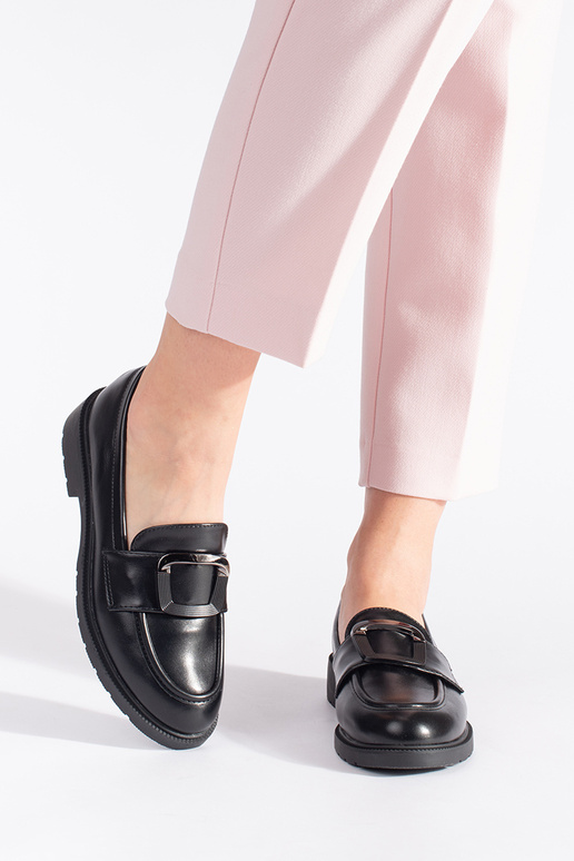 juodos spalvos moteriški mokasinai su...