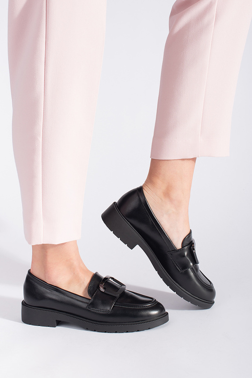 juodos spalvos moteriški mokasinai su...