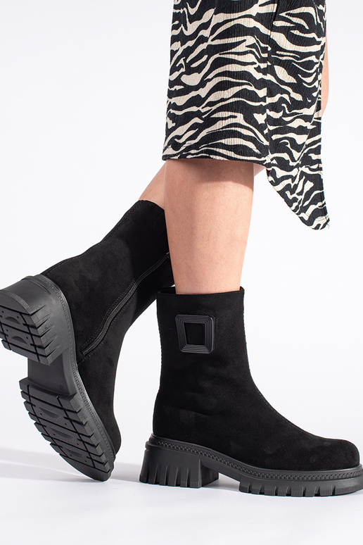 juodos spalvos moteriški batai ant...