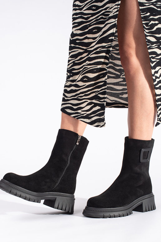 juodos spalvos moteriški batai ant...