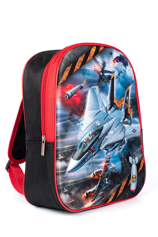 Juodos ir-raudona kuprinė berniukui Juodos ir-raudona kuprinė berniukui