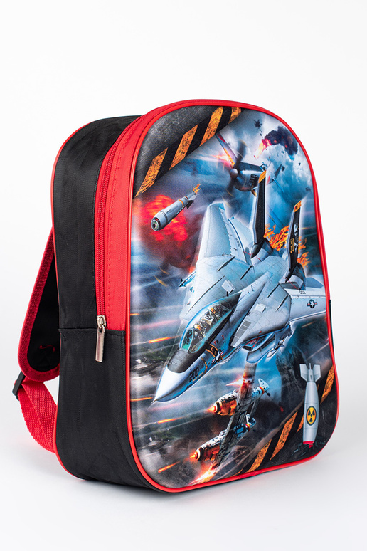 Juodos ir-raudona kuprinė berniukui Juodos ir-raudona kuprinė berniukui