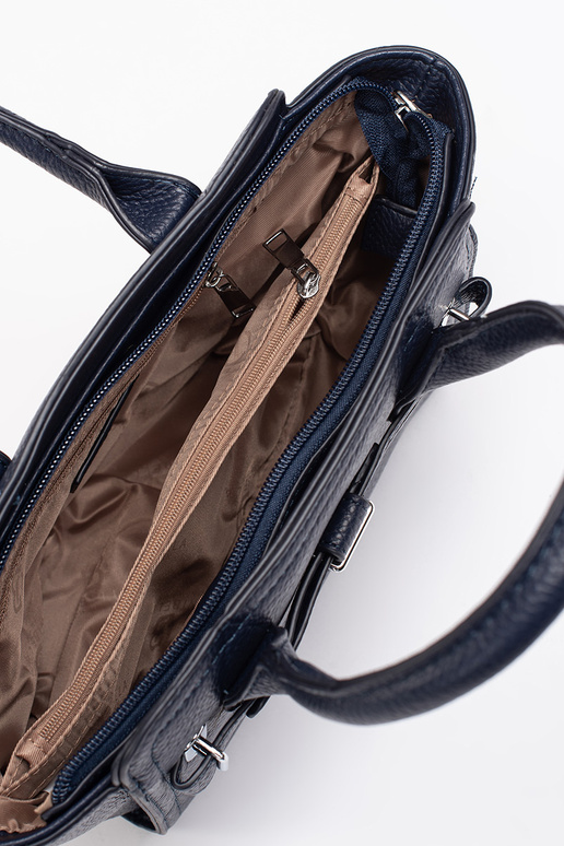 tamsiai mėlyna elegantiška rankinė su...