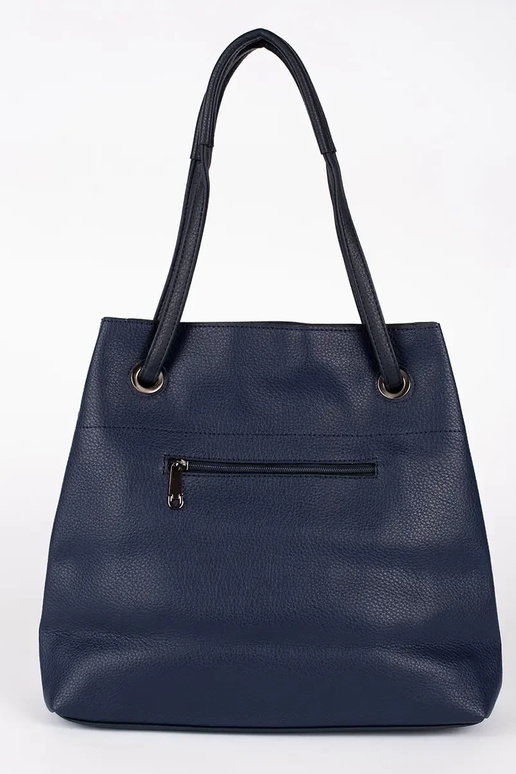 Tamsiai mėlyna rankinė Shopper