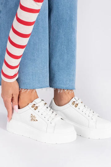 Oda baltos spalvos Sneakers... 2