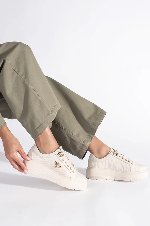 Oda smėlio spalvos Sneakers modelio...