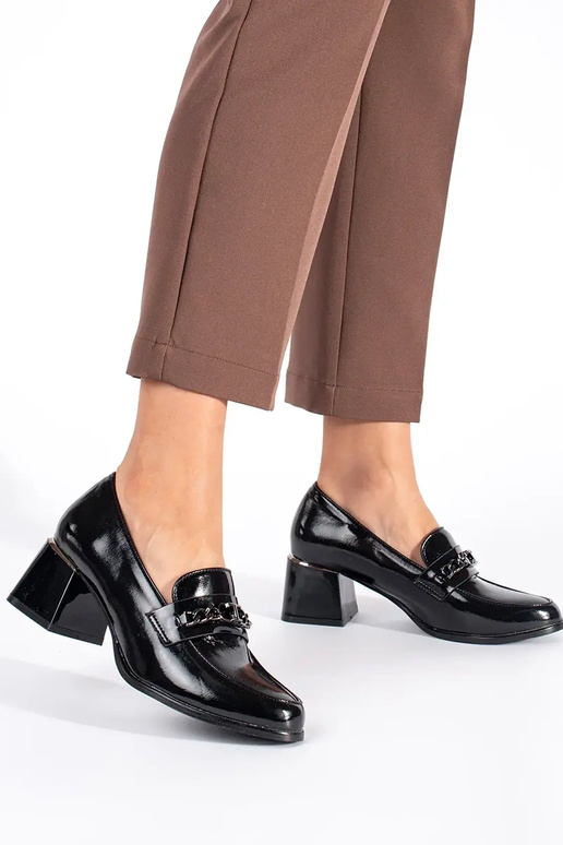 juodos spalvos moterų pusbačiai ant... juodos spalvos moterų pusbačiai ant...