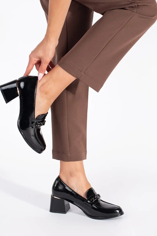 juodos spalvos moterų pusbačiai ant... juodos spalvos moterų pusbačiai ant...