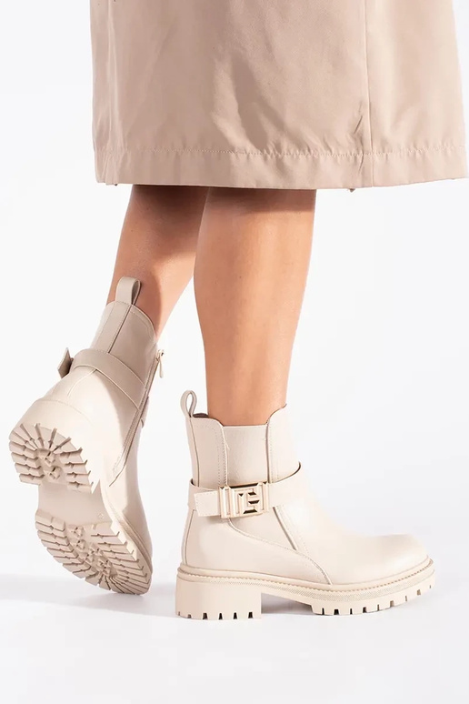 kreminės spalvos klasika batai su... kreminės spalvos klasika batai su...