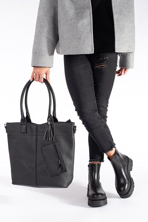 juodos spalvos Moteriški batai su...