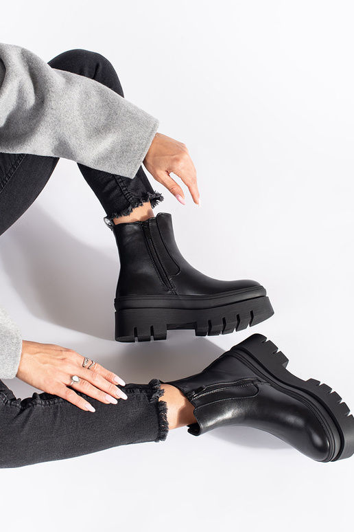 juodos spalvos Moteriški batai su...