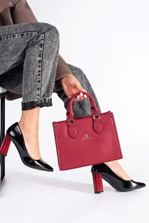 Elegantiško stiliaus lakuotas juodos...