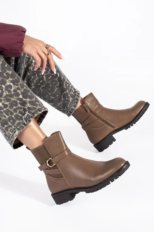 rudos spalvos aukštas moteriški batai rudos spalvos aukštas moteriški batai