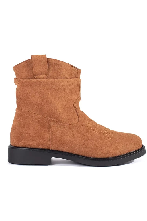 Rudos spalvos iš zomšos kaubojiški... Rudos spalvos iš zomšos kaubojiški...